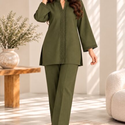 Olive Green Co-Ord Set